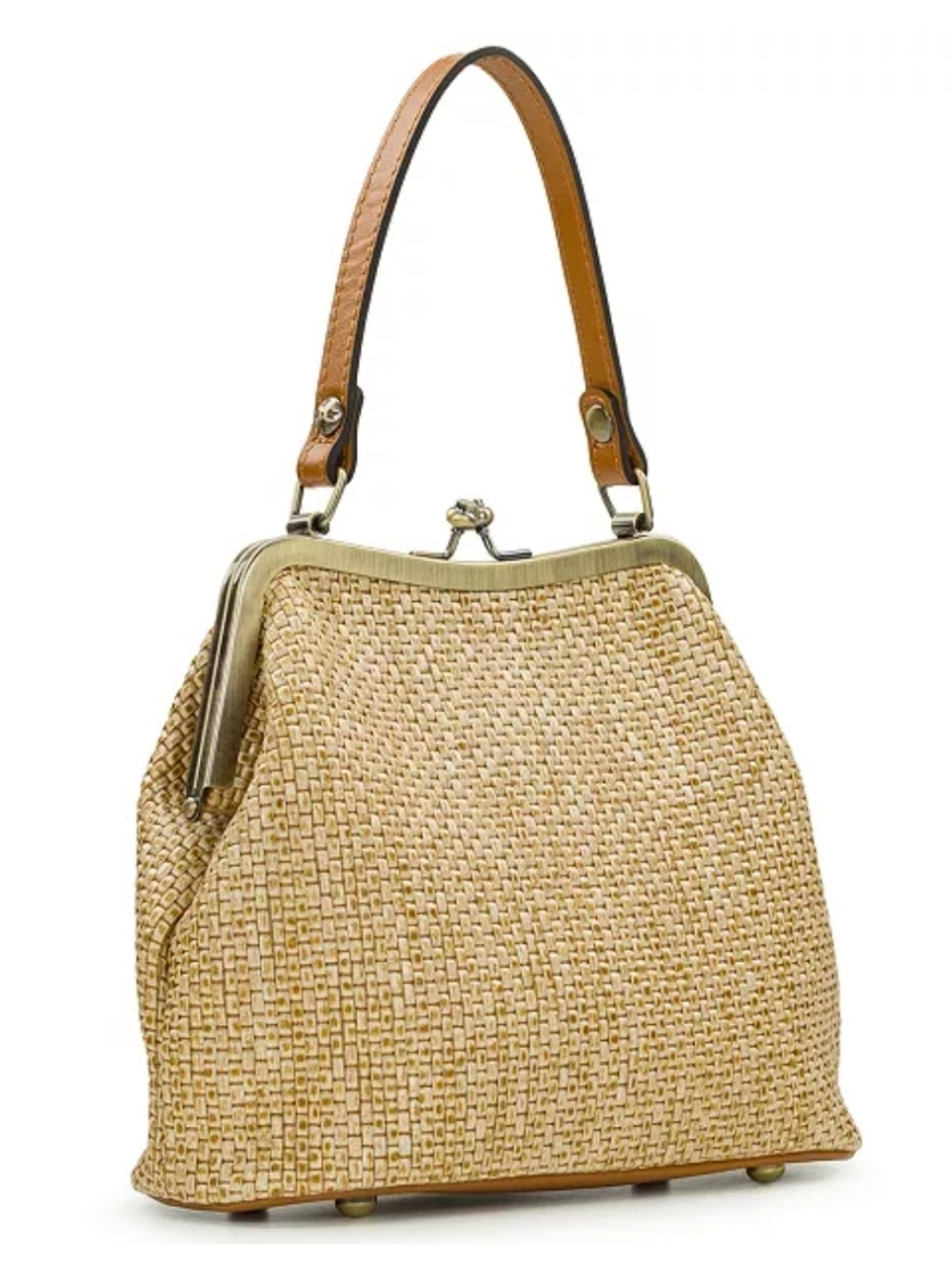 Patricia Nash Laureana Straw Frame Crossbody Bag with Scarf - NWT - Picture 6 of 11